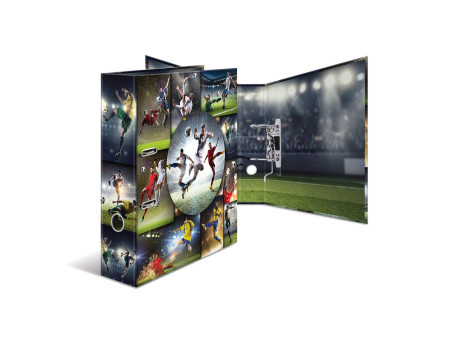 HERMA Classeur à levier à motifs 'football', dos: 70 mm,