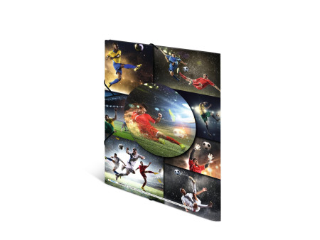 HERMA Chemise à élastiques 'football', en PP, A4