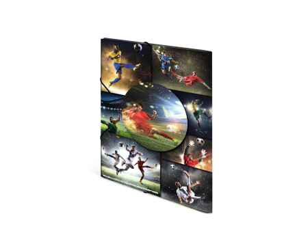 HERMA Chemise à élastiques 'football', en PP, A3