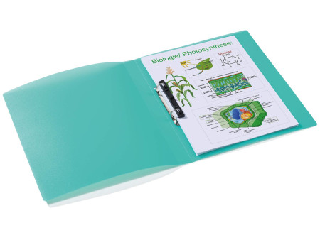 HERMA Classeur à anneaux A4, mécanisme à 2 anneaux,turquoise