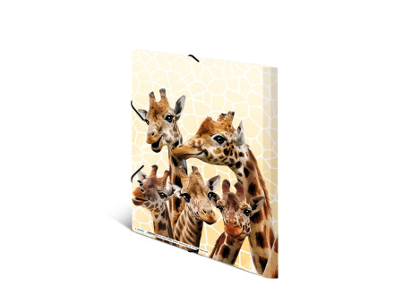 HERMA Chemise à élastiques Animaux exotiques, A4, girafes