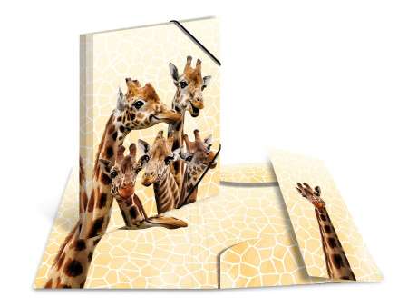 HERMA Chemise à élastiques Animaux exotiques, A4, girafes