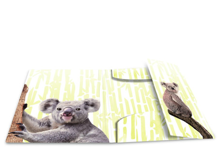 HERMA Chemise à élastiques Animaux exotiques, A4, koalas
