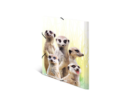 HERMA Chemise à élastiques Animaux exotiques, A4, suricates