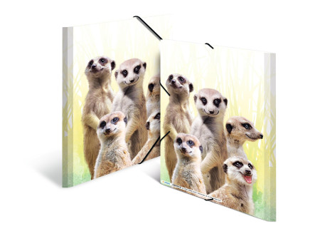 HERMA Chemise à élastiques Animaux exotiques, A4, suricates