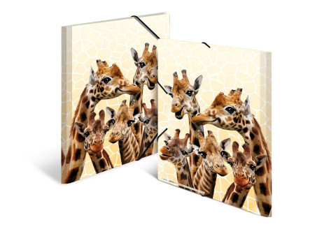 HERMA Chemise à élastiques Animaux exotiques, A3, girafes