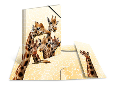 HERMA Chemise à élastiques Animaux exotiques, A3, girafes