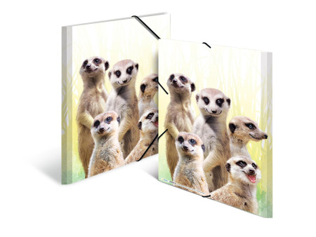 HERMA Chemise à élastiques Animaux exotiques, A3, suricates