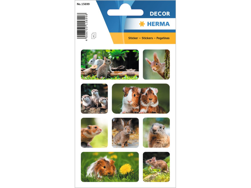 HERMA Autocollants DECOR 'Rongeurs'