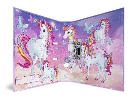 HERMA Classeur à motif 'Licorne', A4, margeur du dos: 70 mm