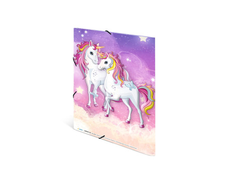 HERMA Chemise à élastiques 'Licorne', carton, A4