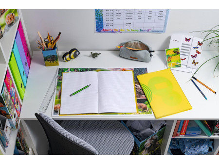 HERMA Protège-cahier, format A4, en PP, jaune transparent