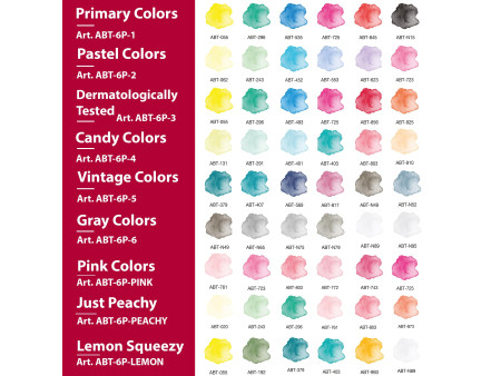 Tombow Feutre double pointe 'ABT DUAL BRUSH PEN', set de 6