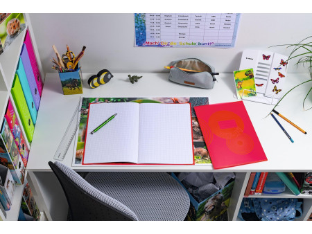 HERMA Protège-cahiers, format A4, en PP, rouge transparent