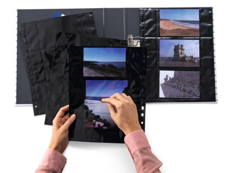 HERMA Pochettes transparentes A4 Fotophan, pour photos 9x13