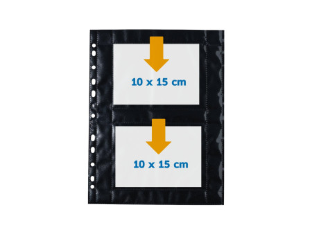 HERMA Pochettes transparentes A4 Fotophan, pour photos 10x15