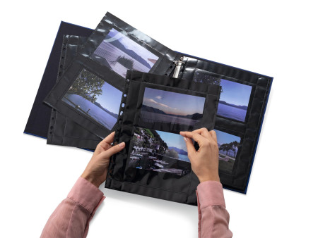 HERMA Pochettes transparentes A4 Fotophan, pour photos 10x15