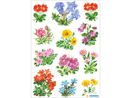 HERMA Autocollants DECOR 'Fleurs de montagne'