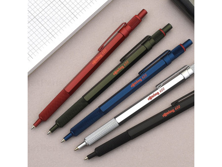 rotring Stylo à bille rétractable 600, noir