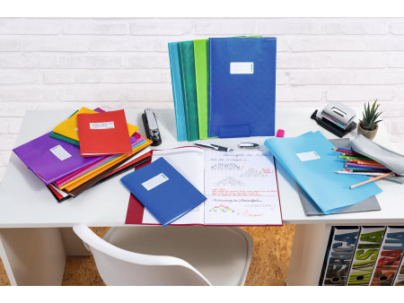 HERMA Protège-cahier, A5, en PP, blanc opaque