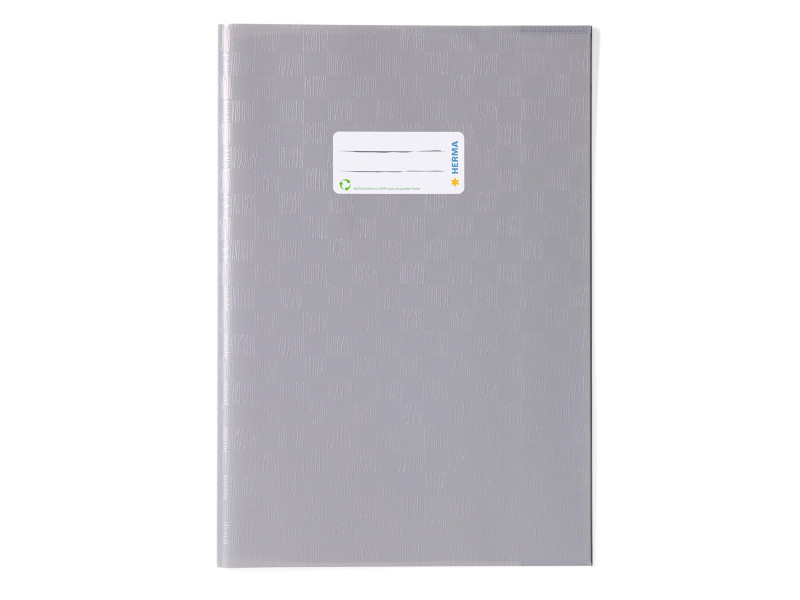 HERMA Protège-cahier, A4, en PP, gris opaque