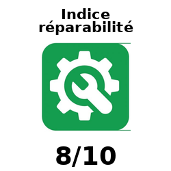 Indice de réparabilité 8,0/10